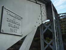 Detalle da ponte de ferro