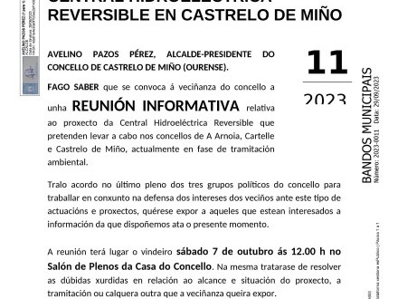 Central reversible Castrelo REUNION INFORMATIVA