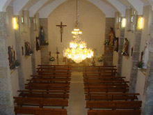 Interior da Igrexa de Barral