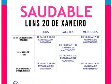 Actividades de vida saludable