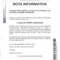 NOTA INFORMATIVA: Actualizacin datos COVID.