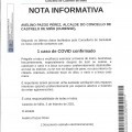 NOTA INFORMATIVA: Actualizacin datos COVID.