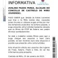 Aviso turbidez agua ZA Astariz