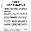 Corte del suministro de agua